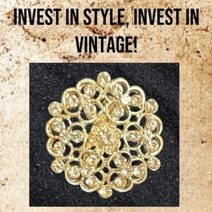 Brooch VINTAGE Marcasite; Excellent Condition; No Missing Stones Vintage